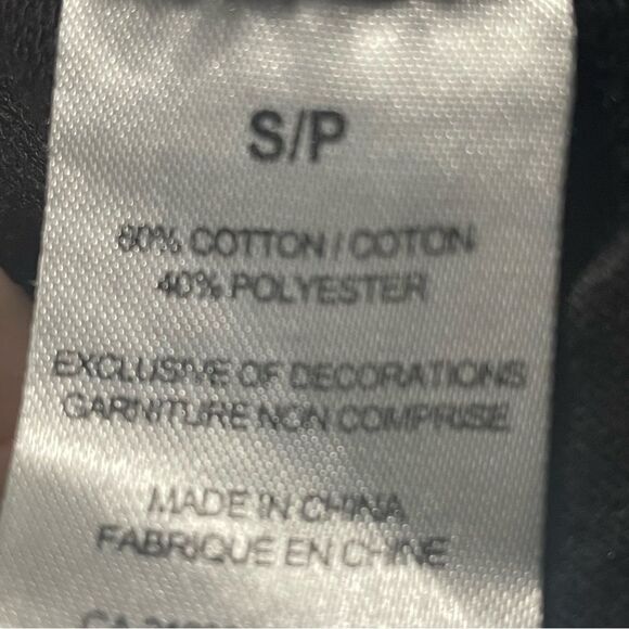 Harry Potter Hogwarts Cropped Hoodie Size Small Loose Fit Black EUC - Picture 4 of 5